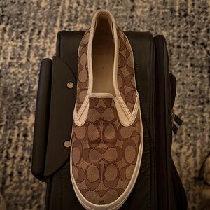 Coach Brown Slip-On Loafers